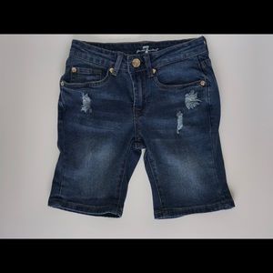 Girls 7 For All Man Kind. Denim Jean Shorts